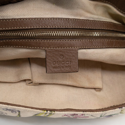 Jackie Two-way Shoulder Bag Floral Canvas