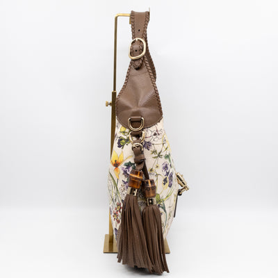 Jackie Two-way Shoulder Bag Floral Canvas