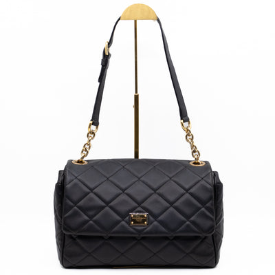 Miss Kate Quilted Black Leather