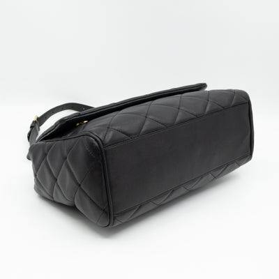 Miss Kate Quilted Black Leather