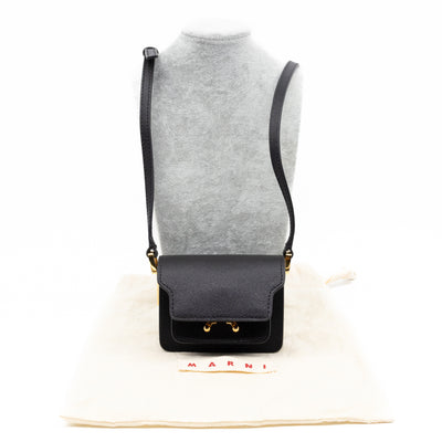 Trunk Bag Nano Black Leather