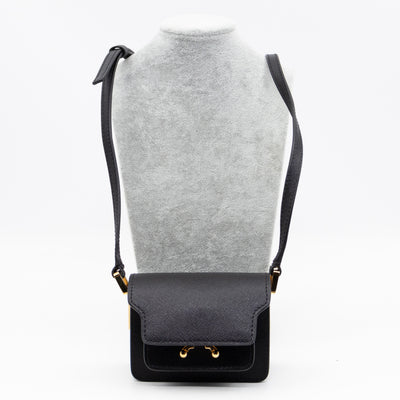 Trunk Bag Nano Black Leather