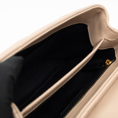Loulou Toy Dark Beige Leather