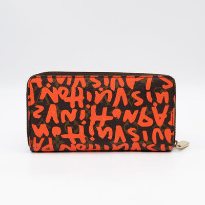 Zippy Wallet Monogram Graffiti Orange