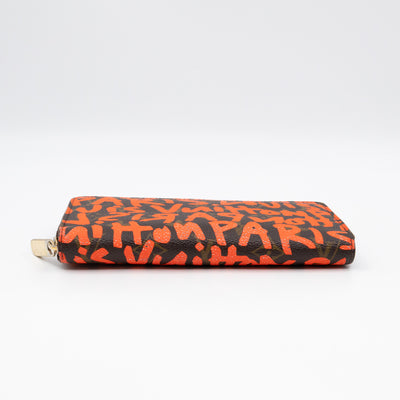Zippy Wallet Monogram Graffiti Orange