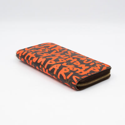 Zippy Wallet Monogram Graffiti Orange