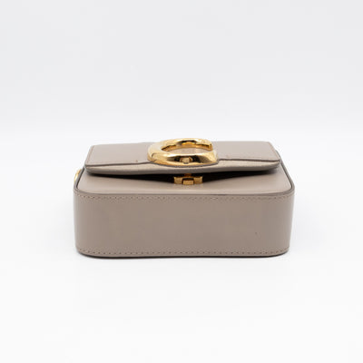 Mini C Double Carry Motty Grey Leather
