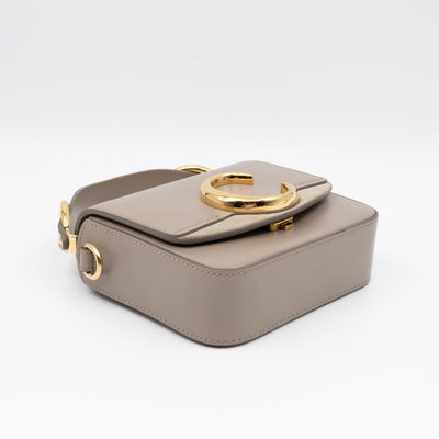 Mini C Double Carry Motty Grey Leather