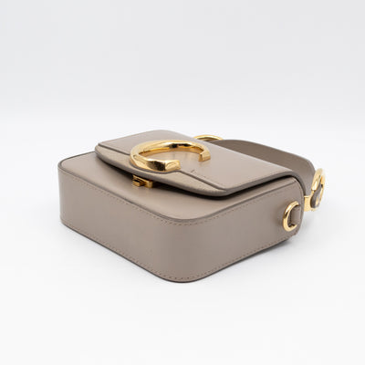 Mini C Double Carry Motty Grey Leather