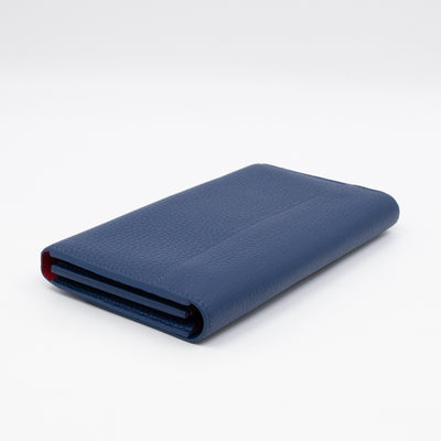 Capucines Wallet Blue Taurillon Leather