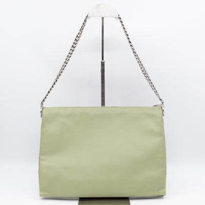 Soft Trio Zipped Bag Dark Green Leather