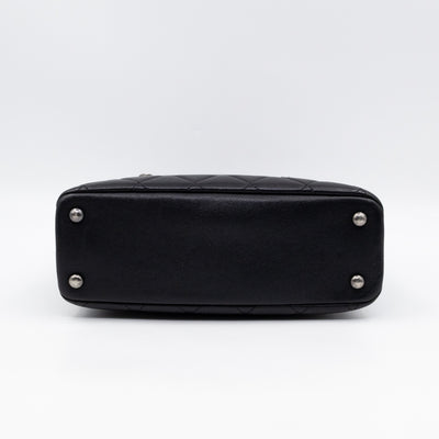 Small Boy Chained Tote Black Quilted Calfskin