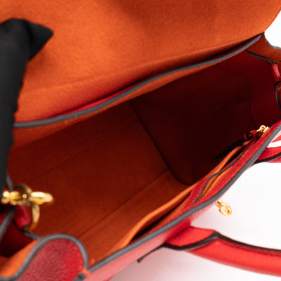 Small New Bayswater Red Leather