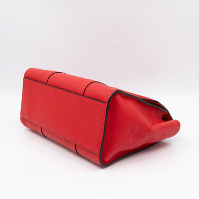Small New Bayswater Red Leather