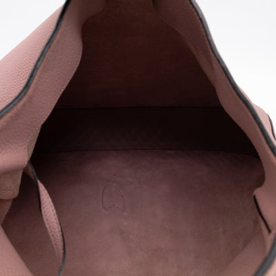 Jackie Large Hobo Bag Rosy Phard Leather