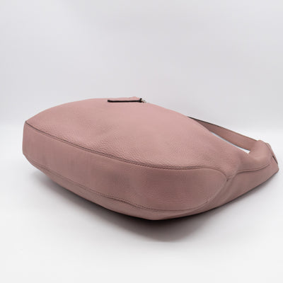 Jackie Large Hobo Bag Rosy Phard Leather