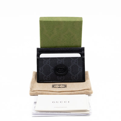 Interlocking Card Holder Black GG Supreme