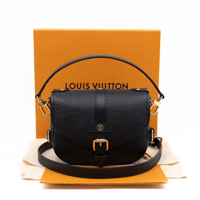 Saumur BB Black Epi Leather