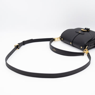 Saumur BB Black Epi Leather
