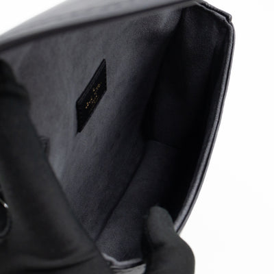 Saumur BB Black Epi Leather