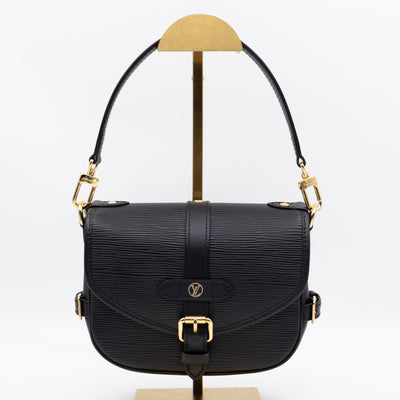 Saumur BB Black Epi Leather