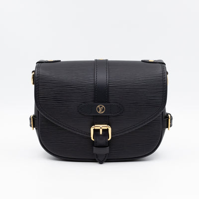 Saumur BB Black Epi Leather