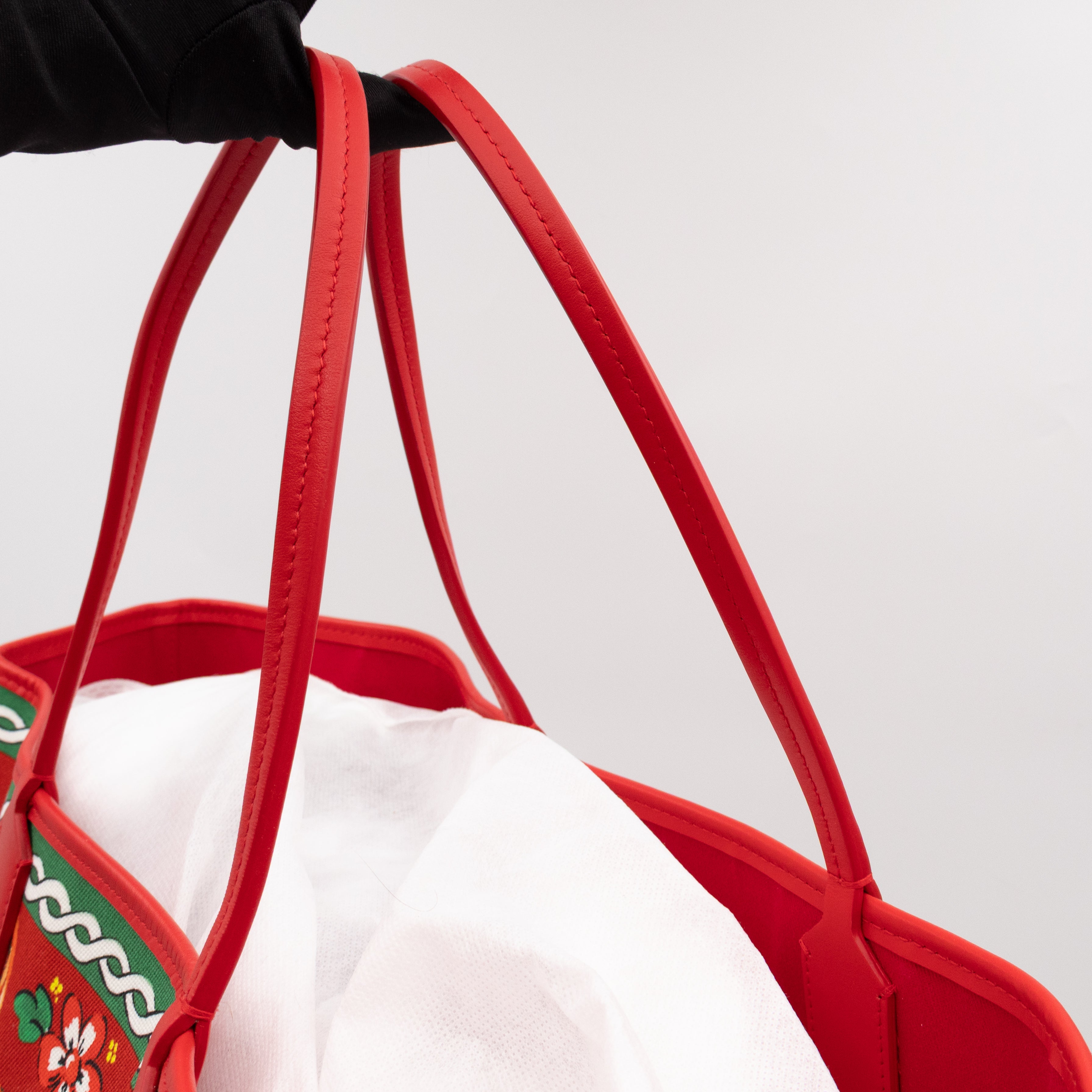 Large Carretto Printed Tote Red
