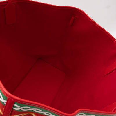 Large Carretto Printed Tote Red