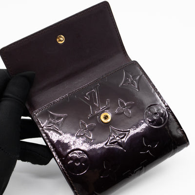 Elise Wallet Vernis Amarante