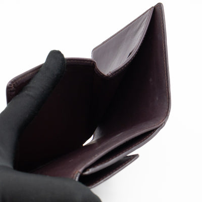 Elise Wallet Vernis Amarante