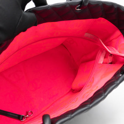 Cambon Tote Quilted Black Leather