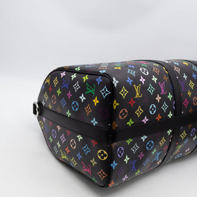 Keepall 50 Bandouliere LV x TM Black Multicolore