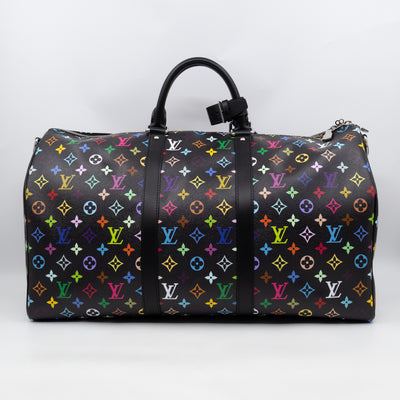 Keepall 50 Bandouliere LV x TM Black Multicolore