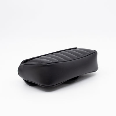 GG Marmont Flap Matelassé Super Mini Black Leather