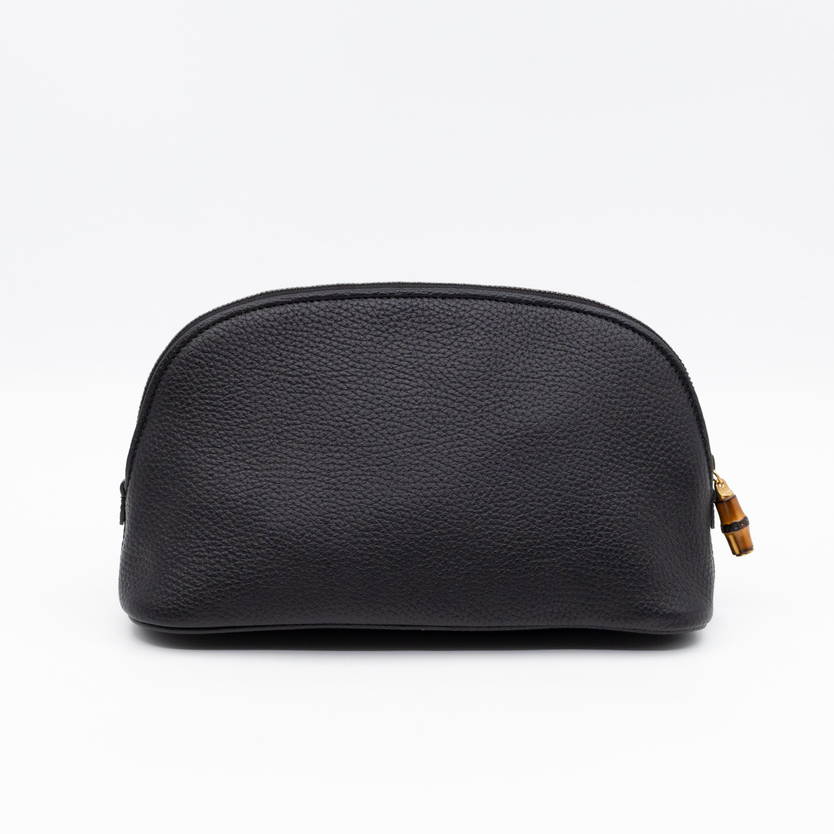 Bamboo Puller GG Beauty Case Black Leather
