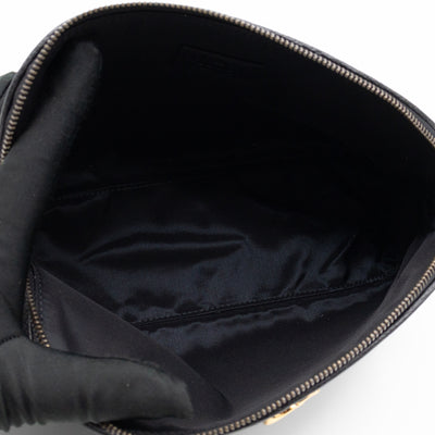 Bamboo Puller GG Beauty Case Black Leather