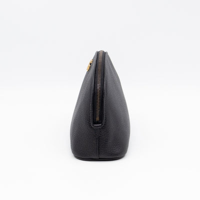 Bamboo Puller GG Beauty Case Black Leather