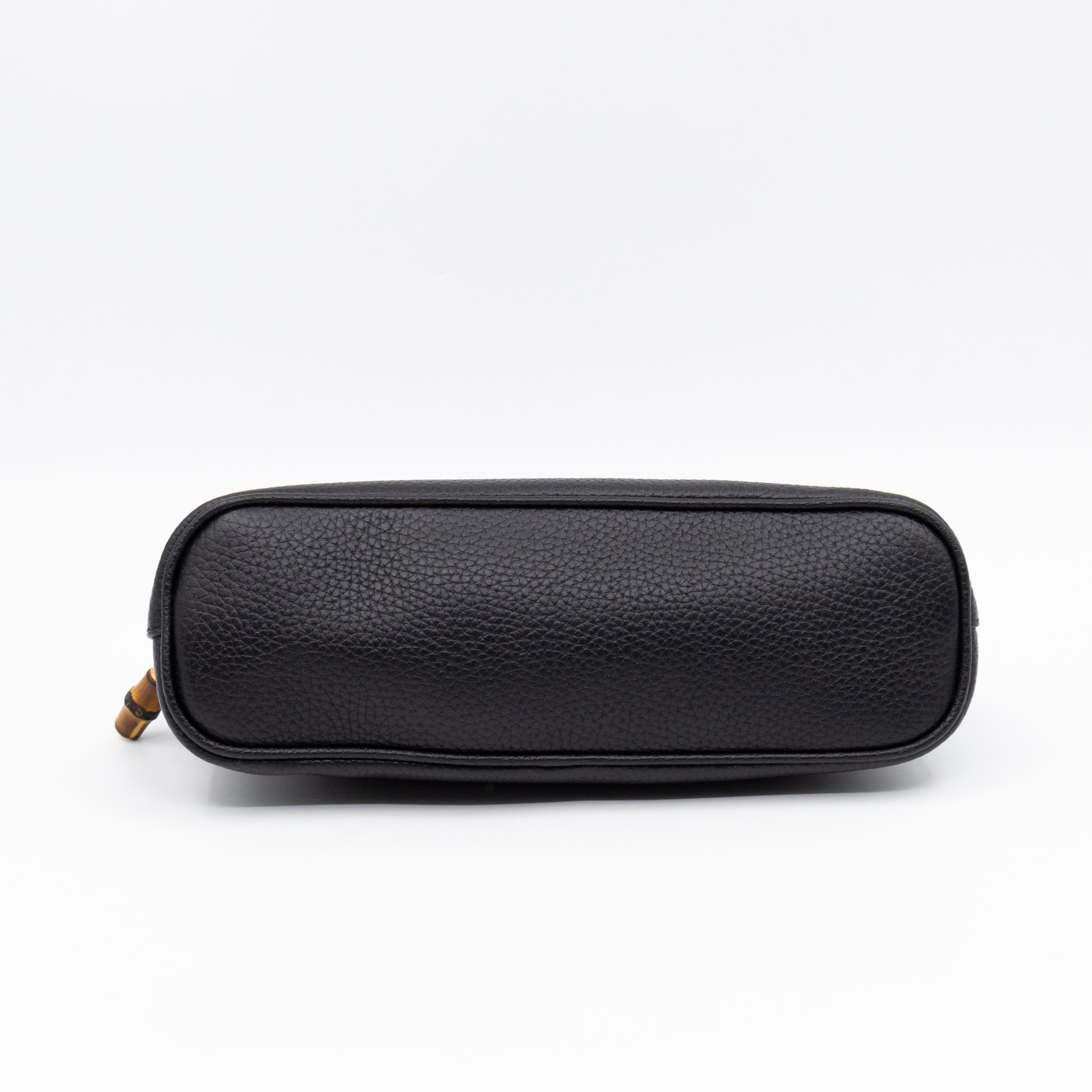 Bamboo Puller GG Beauty Case Black Leather
