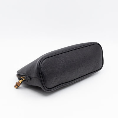 Bamboo Puller GG Beauty Case Black Leather
