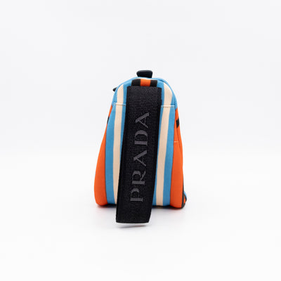 Wristlet Triangle Clutch Bag Arancio Canvas