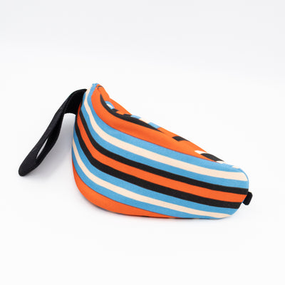 Wristlet Triangle Clutch Bag Arancio Canvas