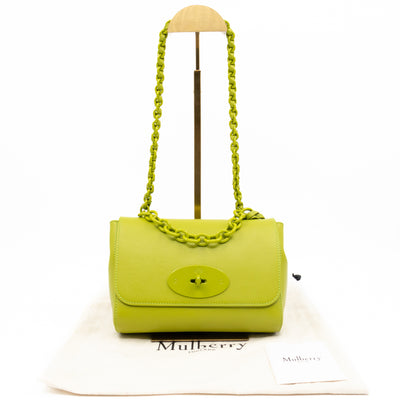 Lily Top Handle Acid Green Leather
