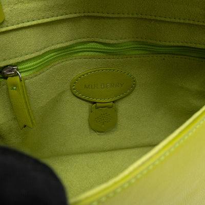Lily Top Handle Acid Green Leather