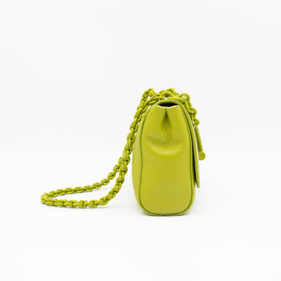 Lily Top Handle Acid Green Leather
