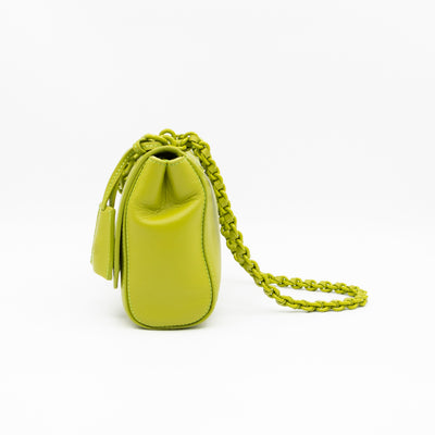 Lily Top Handle Acid Green Leather