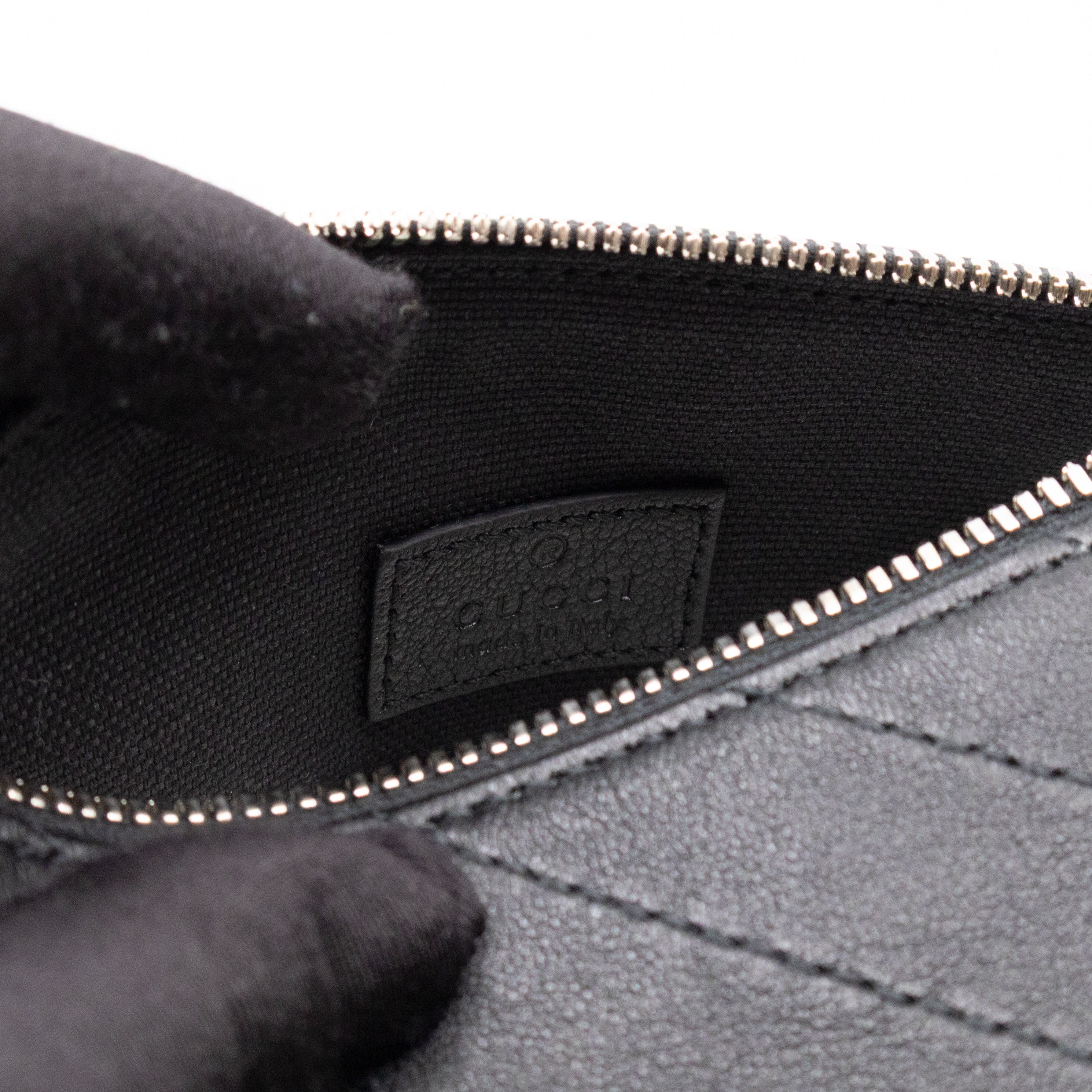 Mini Blondie Shoulder Bag Black Diagonal Quilted Leather