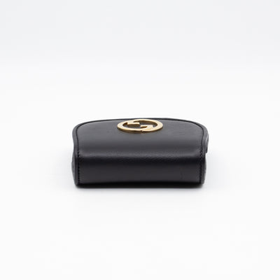 Blondie Medium Chain Wallet Bag Black Leather