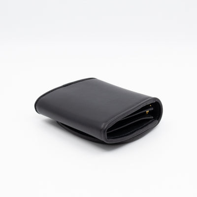 Blondie Medium Chain Wallet Bag Black Leather