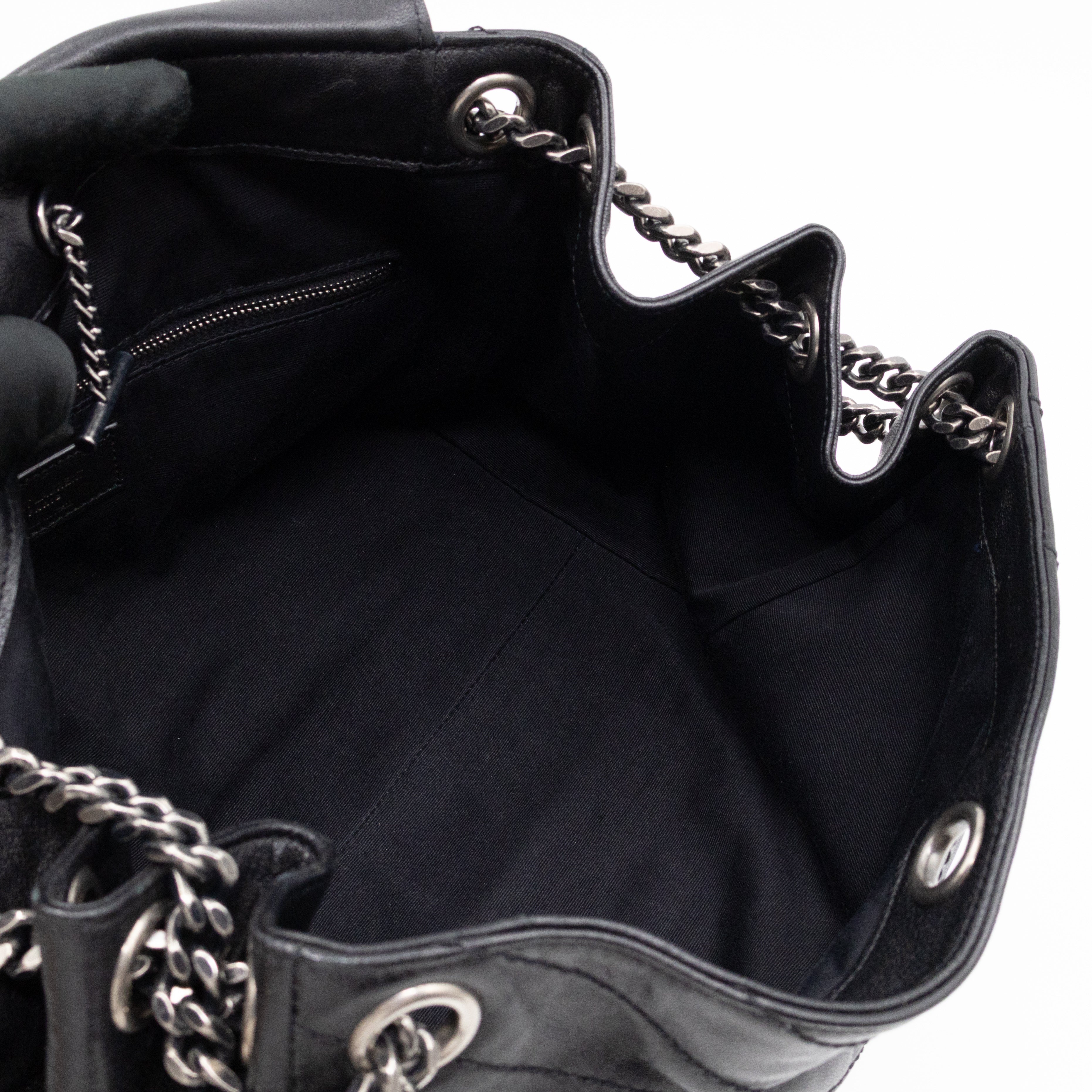 Nolita Large Black Leather