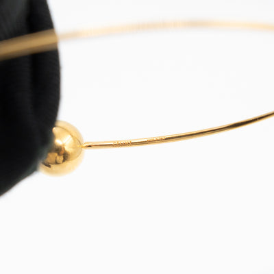 Phoebe Philo Dot Hoop Gold Earrings